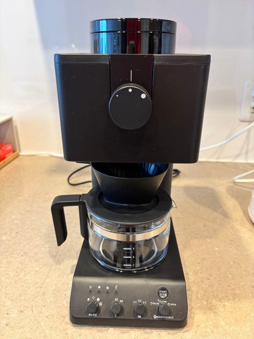 ツインバード　全自動コーヒーメーカー ３杯用　中古美品