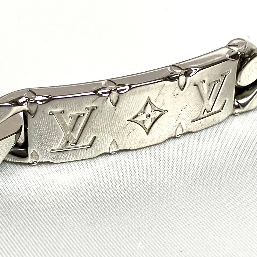 【極美品】ルイヴィトン　コリエ　チェーン　ブレスレット　シルバー　モノグラム