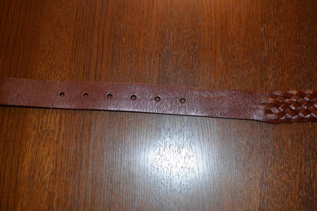 【新品アンダーソン一枚革編み込みレザーベルト】