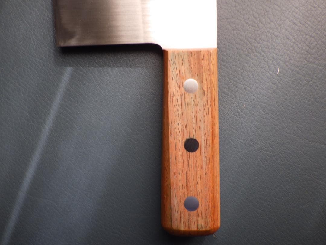 ミソノ/中華包丁モリブデン鋼★両刃手研ぎ済み★