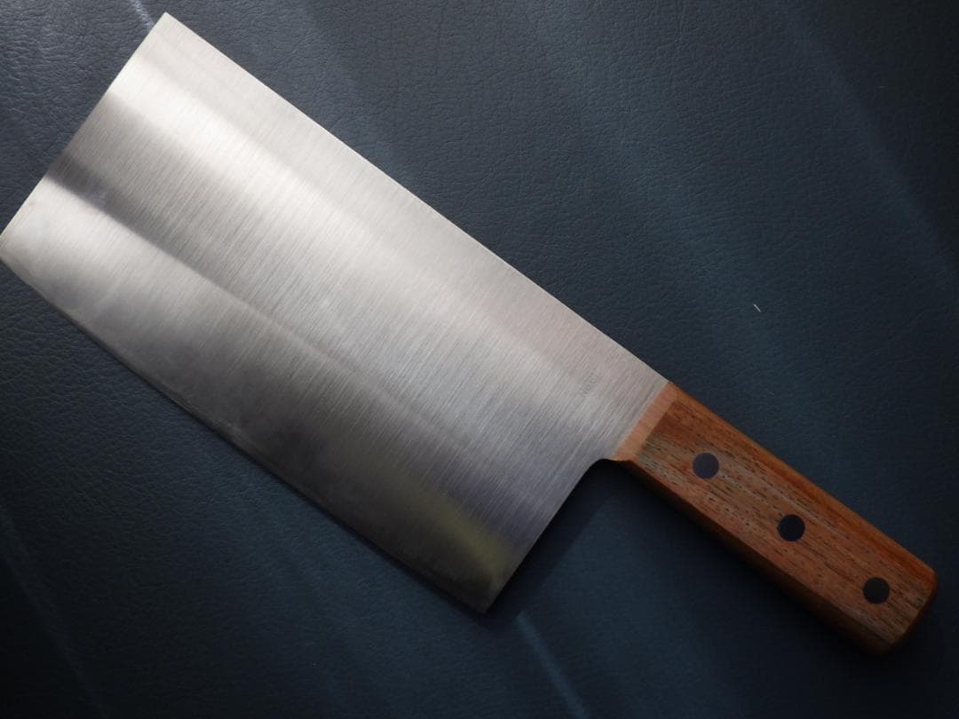 ミソノ/中華包丁モリブデン鋼★両刃手研ぎ済み★