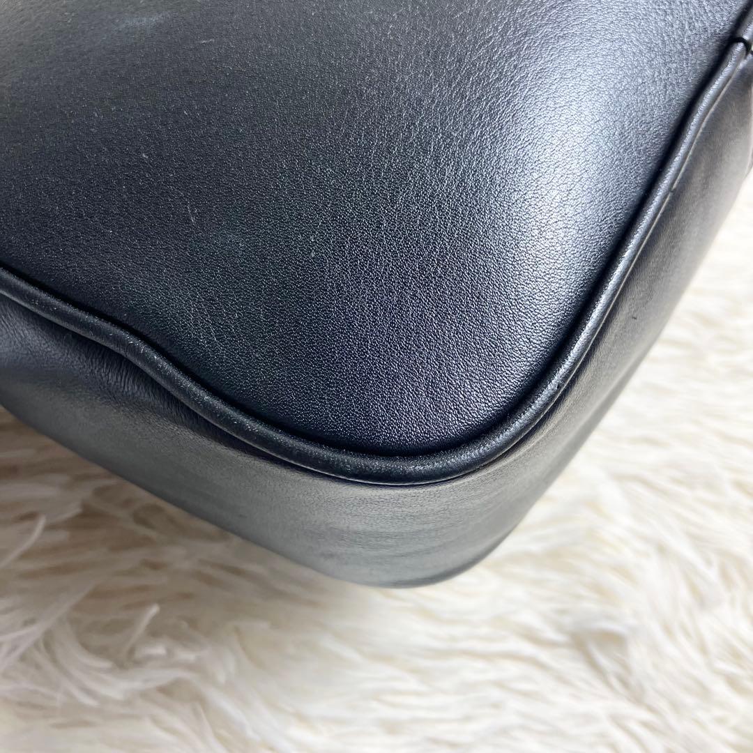 【美品】マークジェイコブス ＊カメラバッグ レザー ブラック