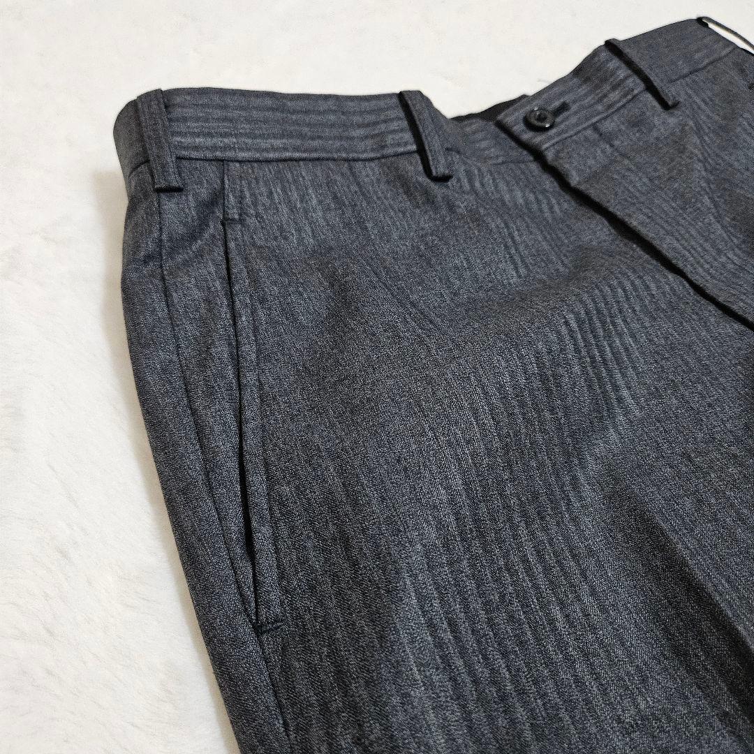 ✨極美品 タケオキクチ スーツ セットアップ グレー ストライプ ウール 3