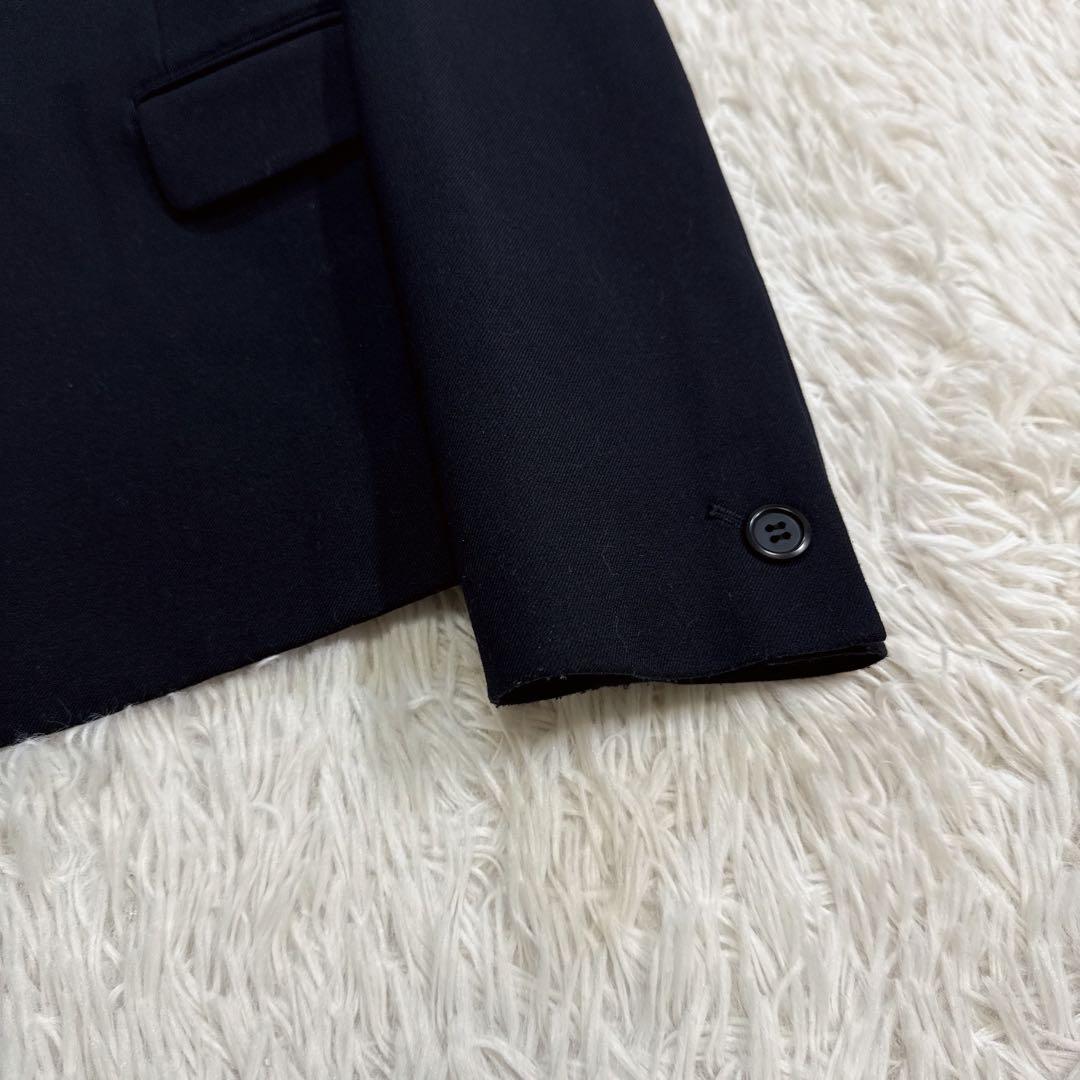 【美品】PLST プラステ スーツ ノーカラー ネイビー M