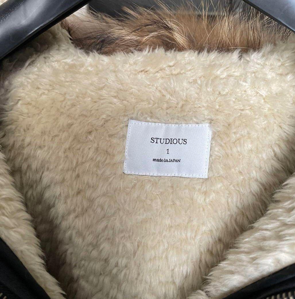 （最終値下げ）STUDIOUS モッズコート ボアライナー付き　黒