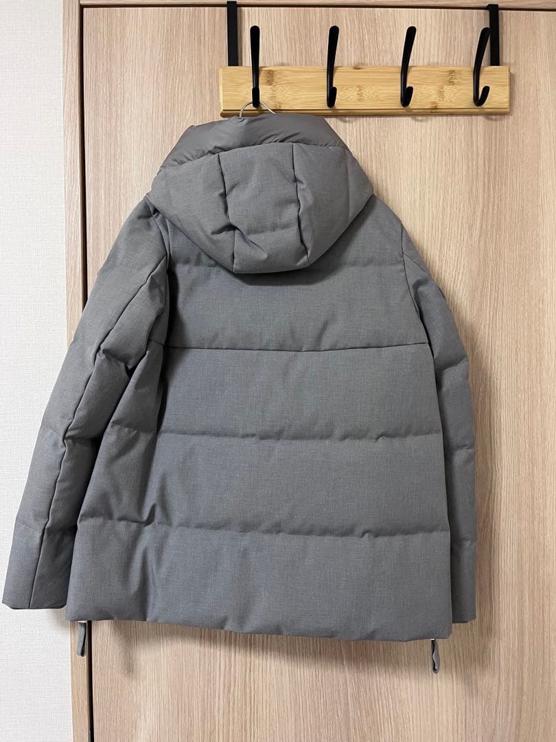 DUNO Lottie グレー フード付き ダウンジャケット