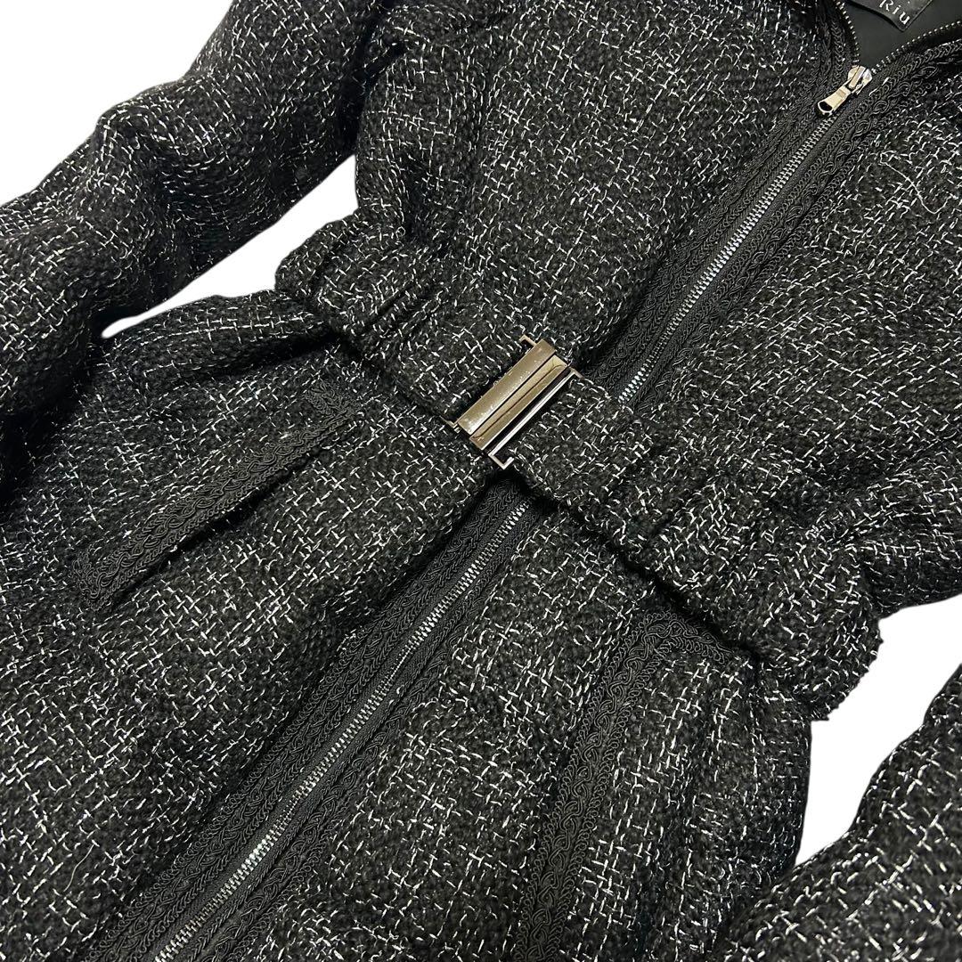 Riu Tweed down coat ツイードダウンコートRちゃん