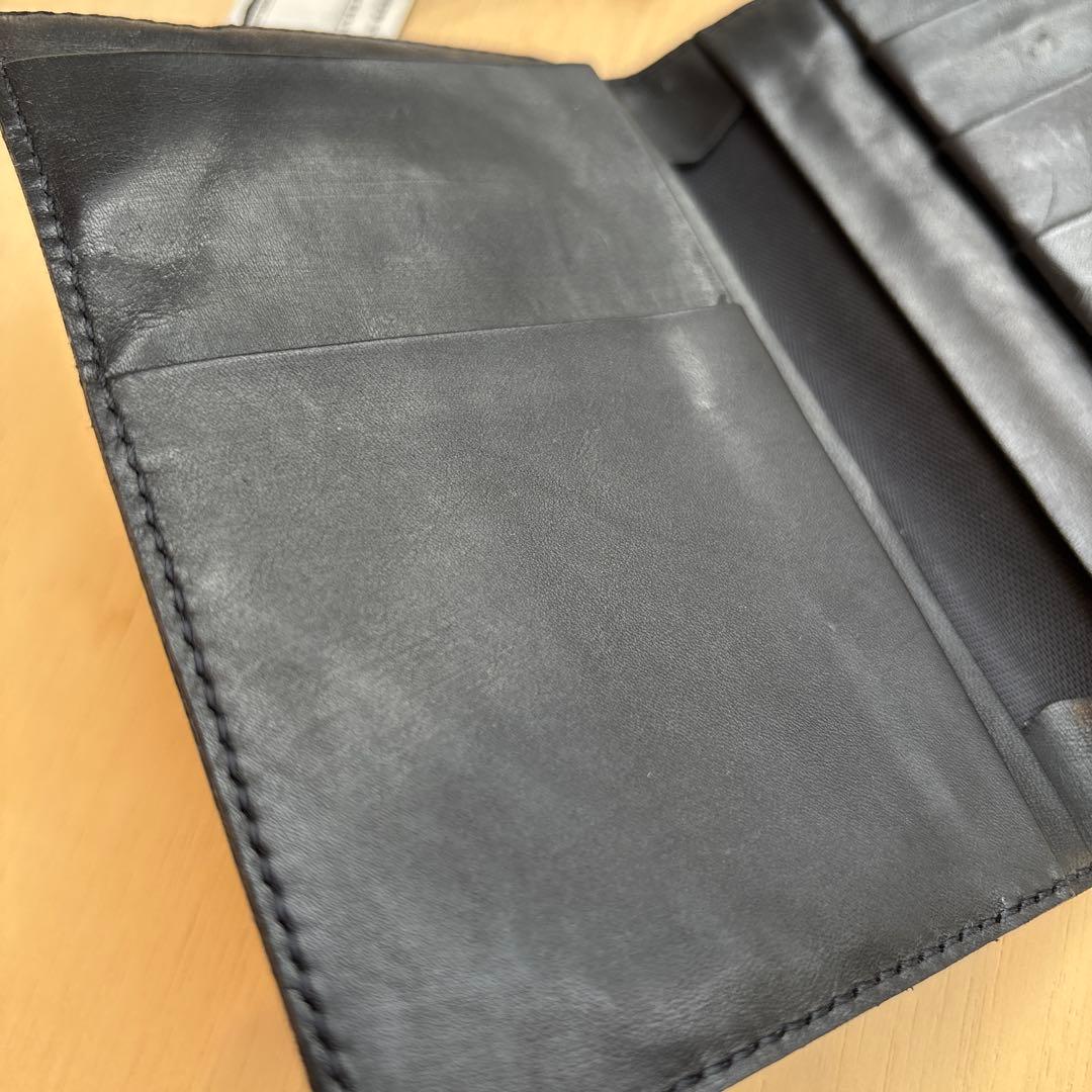 新品未使用タグ付き m0851 レザー パスケース 黒