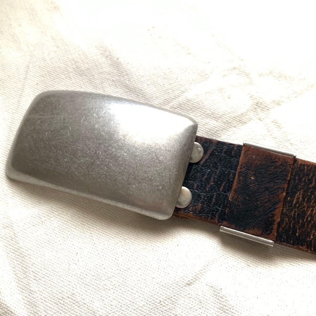 00s 13連 モルガン コンチョ レザーベルト ヴィンテージ Y2K