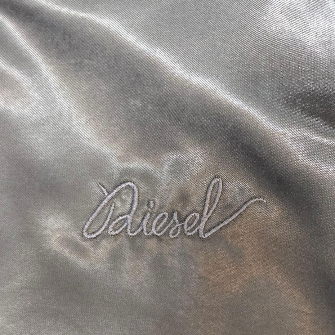 美品　DIESEL　ディーゼル 　花/鯉　リバーシブル スカジャン　L　刺繍
