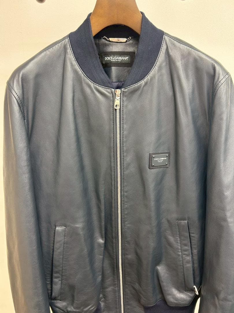 DOLCE & GABBANA（ドルチェ＆ガッバーナ）レザーブルゾン