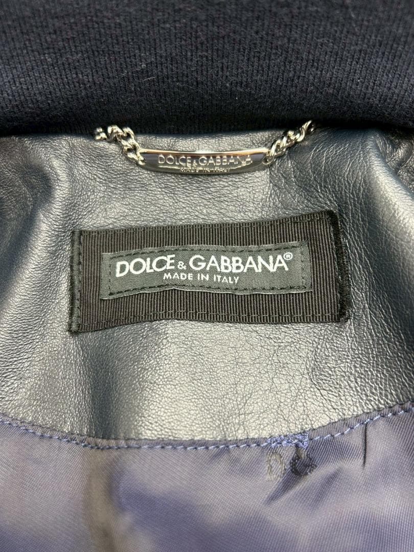 DOLCE & GABBANA（ドルチェ＆ガッバーナ）レザーブルゾン