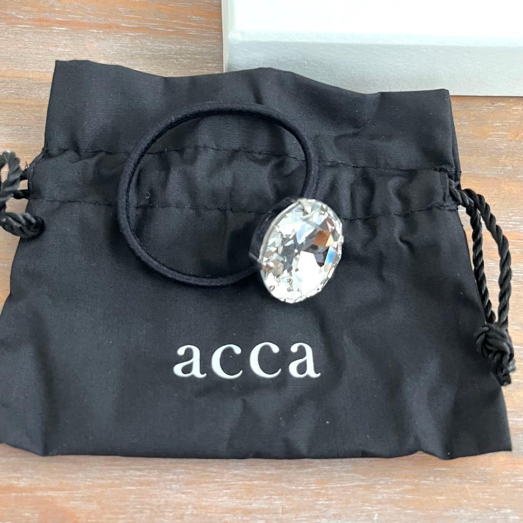 【未使用❤︎新品】acca ヘアゴム・ポニー クリスタル ストーン【超レア❤︎】