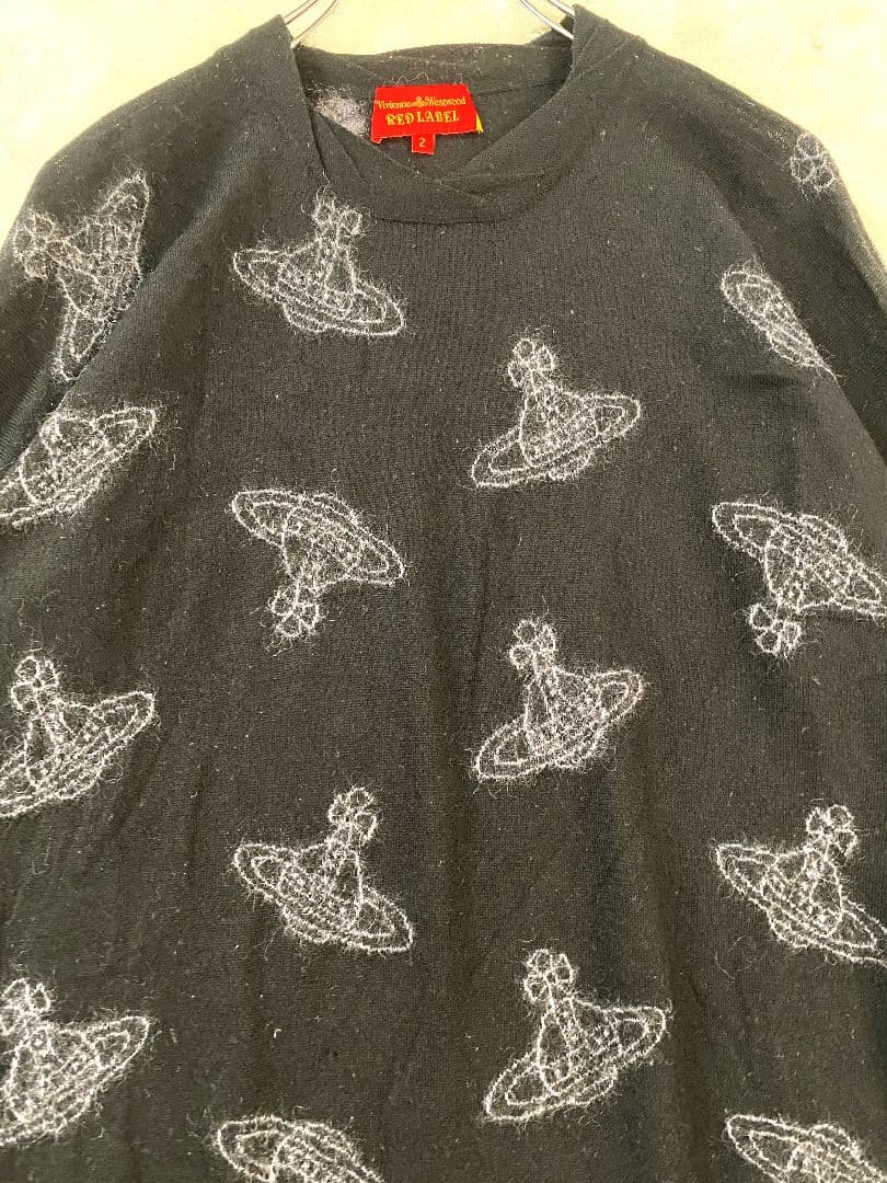 Vivienne Westwood RED LABEL オーブ柄ニットワンピース