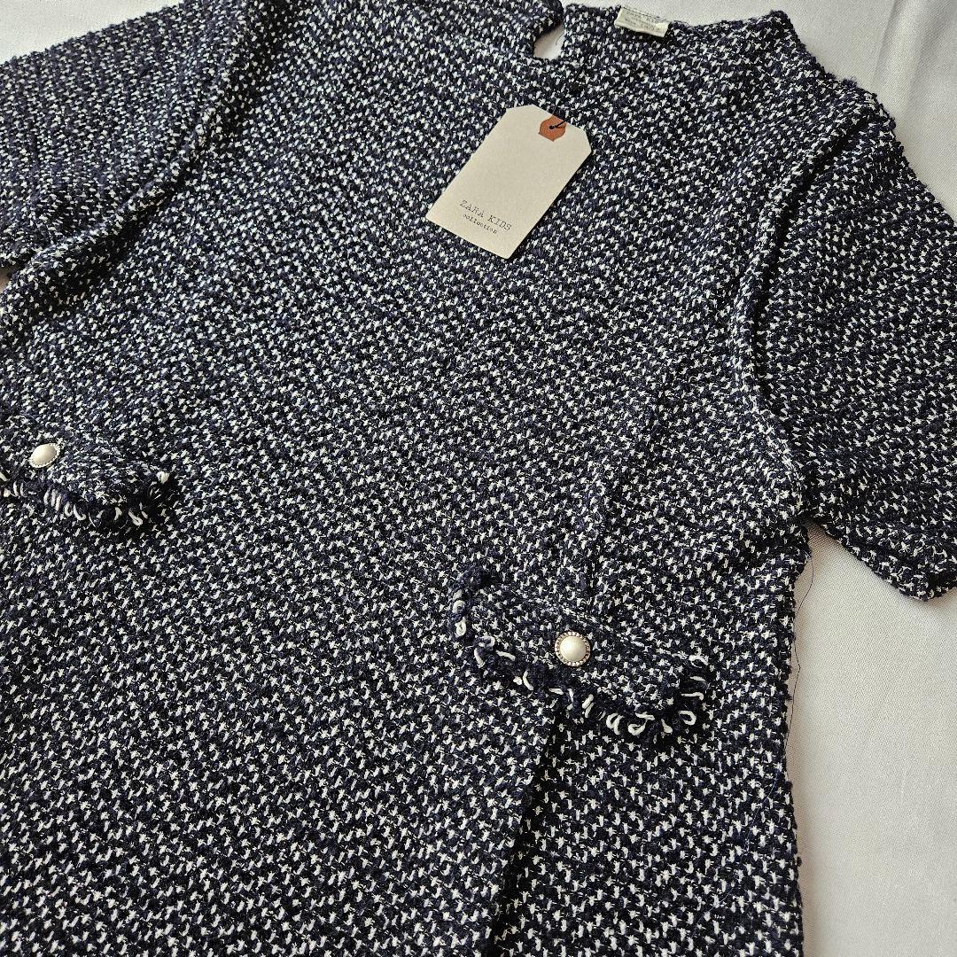 【新品未使用】ZARAKIDSツイードワンピース&ジャケット　セット13/14