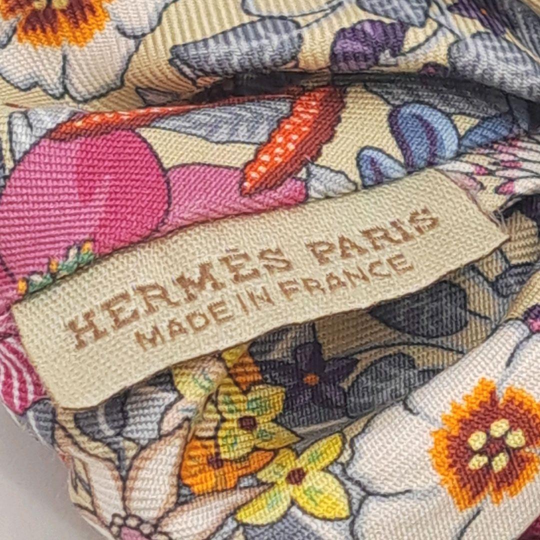 HERMES エルメス　シュシュ　クラウディア・ブルーム