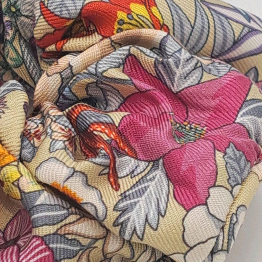 HERMES エルメス　シュシュ　クラウディア・ブルーム