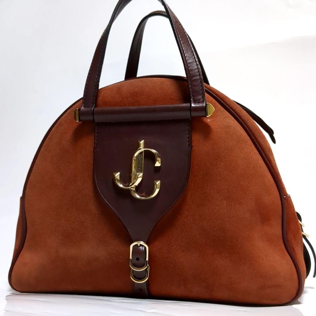 ✨ジミーチュウ✨ハンドバッグ ヴァレンヌ スエード ブラウン レザー