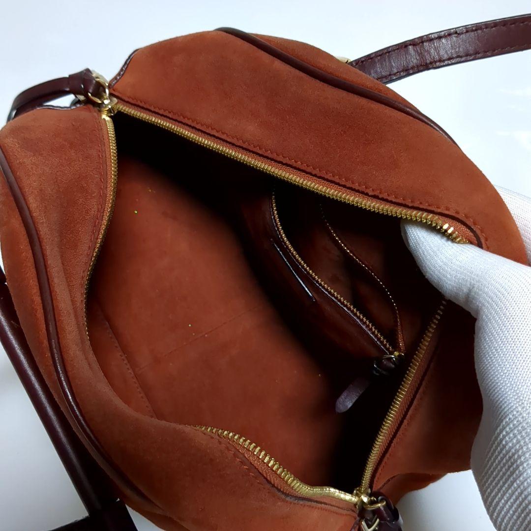 ✨ジミーチュウ✨ハンドバッグ ヴァレンヌ スエード ブラウン レザー