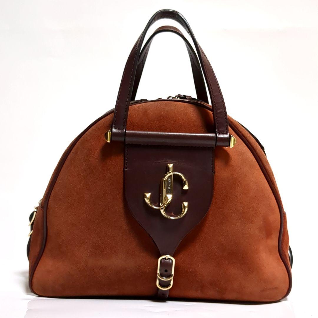 ✨ジミーチュウ✨ハンドバッグ ヴァレンヌ スエード ブラウン レザー