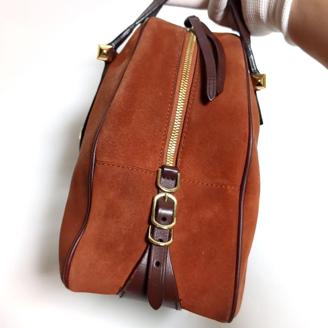 ✨ジミーチュウ✨ハンドバッグ ヴァレンヌ スエード ブラウン レザー