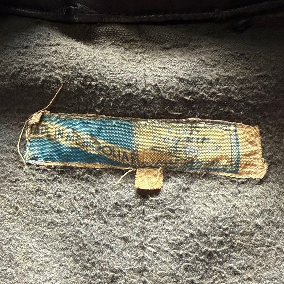 40s 50s モーターサイクルジャケット コの字留めWICOジップ