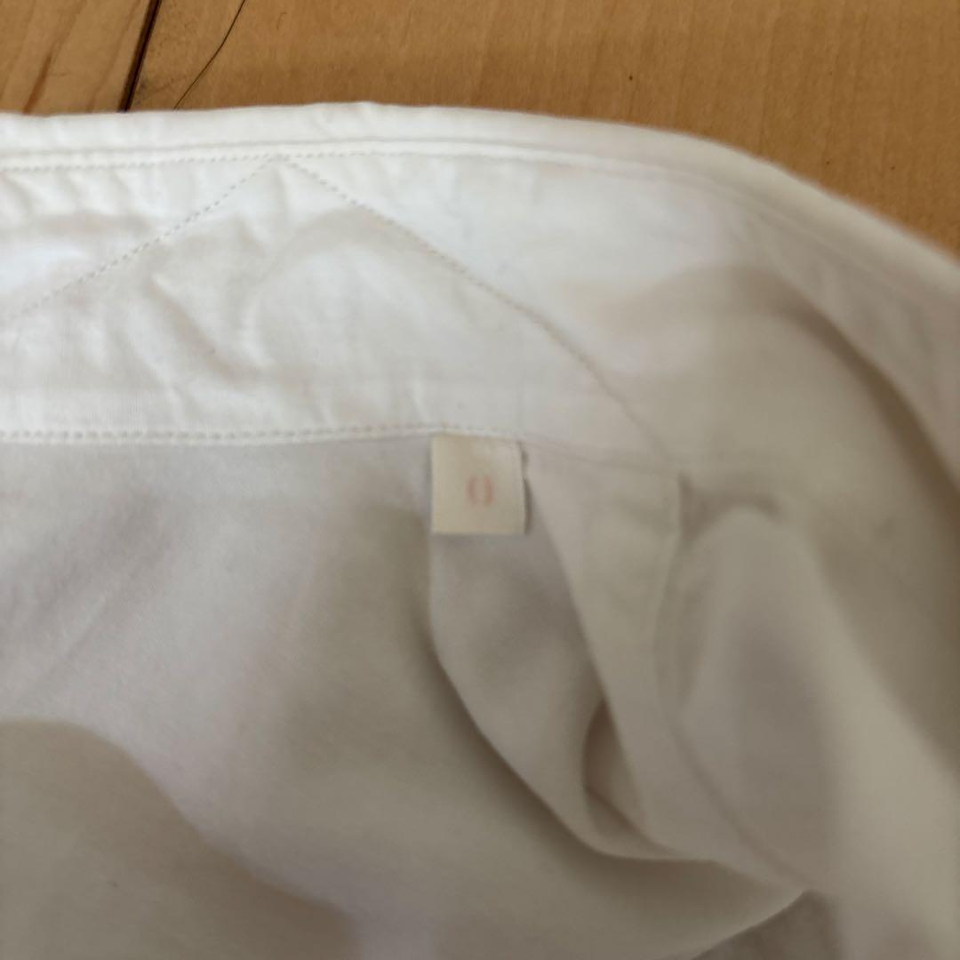 COMOLI ホワイト 長袖シャツ　サイズ0