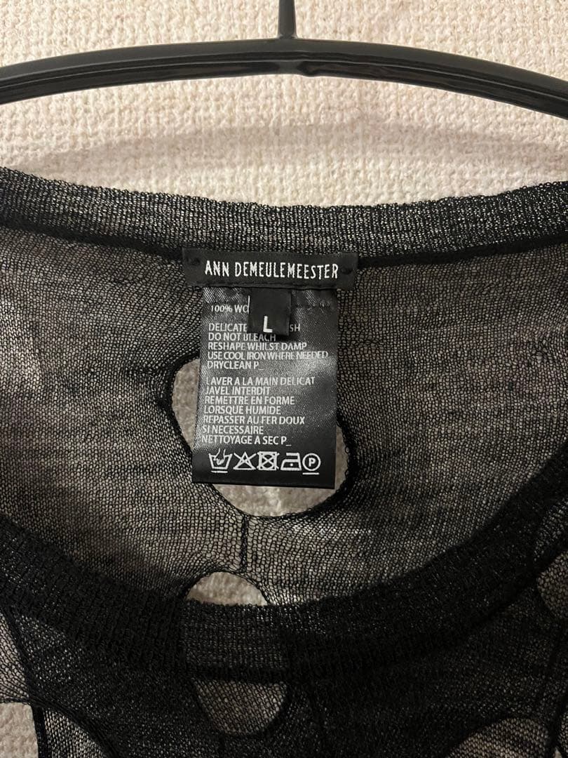 トップス ANN DEMEULEMEESTER HOLES KNIT 20ss
