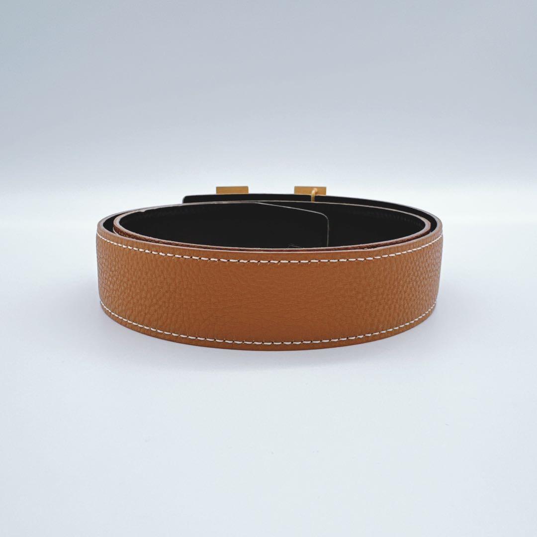 ❤️良品❤️エルメス　コンスタンス　Hベルト　リバーシブル　ブラック　ブラウン　革