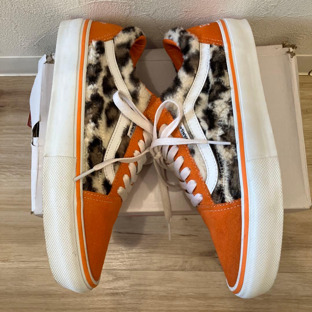 ☆ シュプリーム×バンズ レオパード オールド スクール オレンジ　27センチ☆
