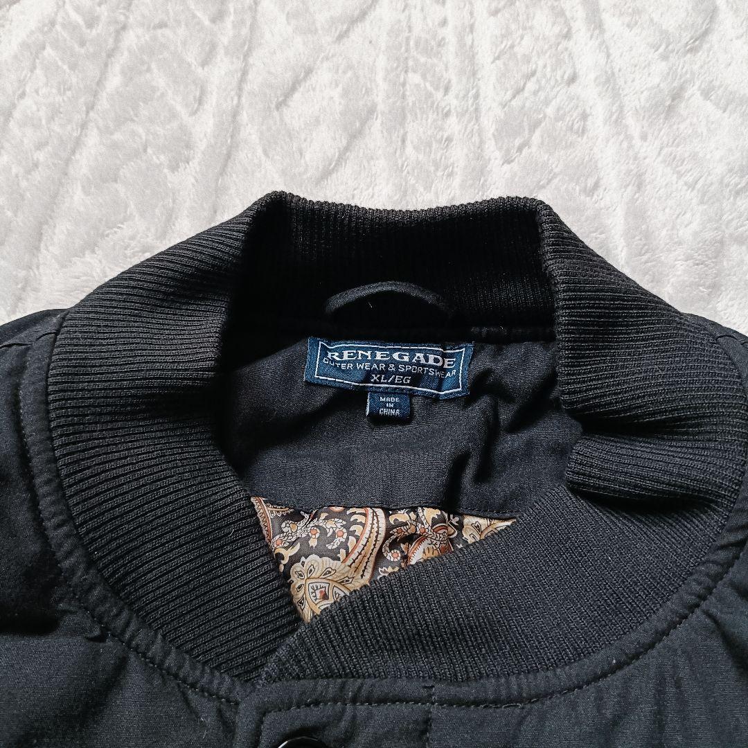 【美品】RENEGADE SPORTS ダービージャケット ブラック XL