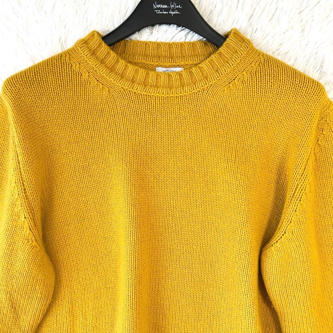 nomiamo ノミアモ カシミヤ100% 長袖ニット セーター クルーネック