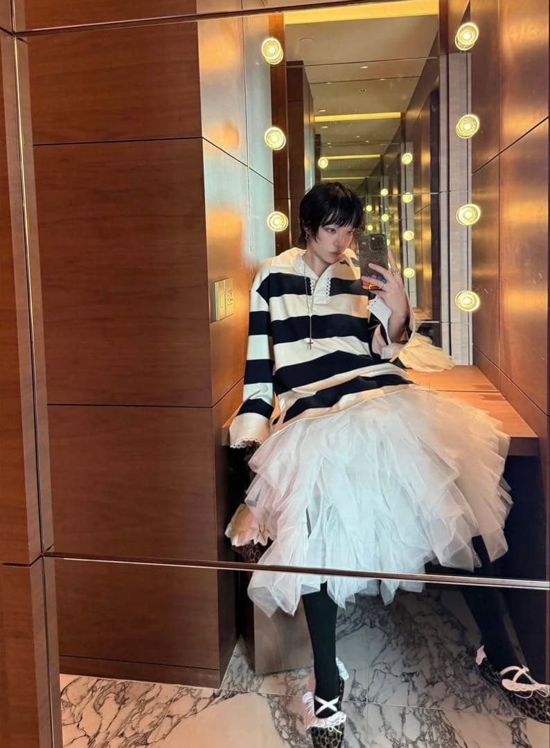 bibiy フランシーヌラグビートップス　美品