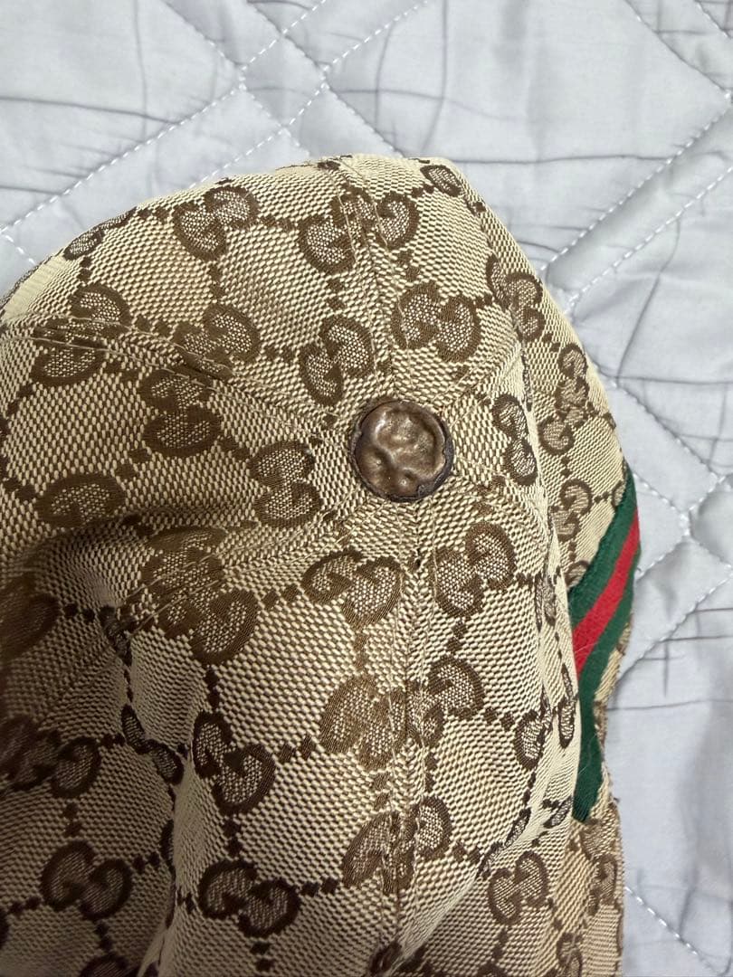GUCCI GGパターンキャップ ベージュ
