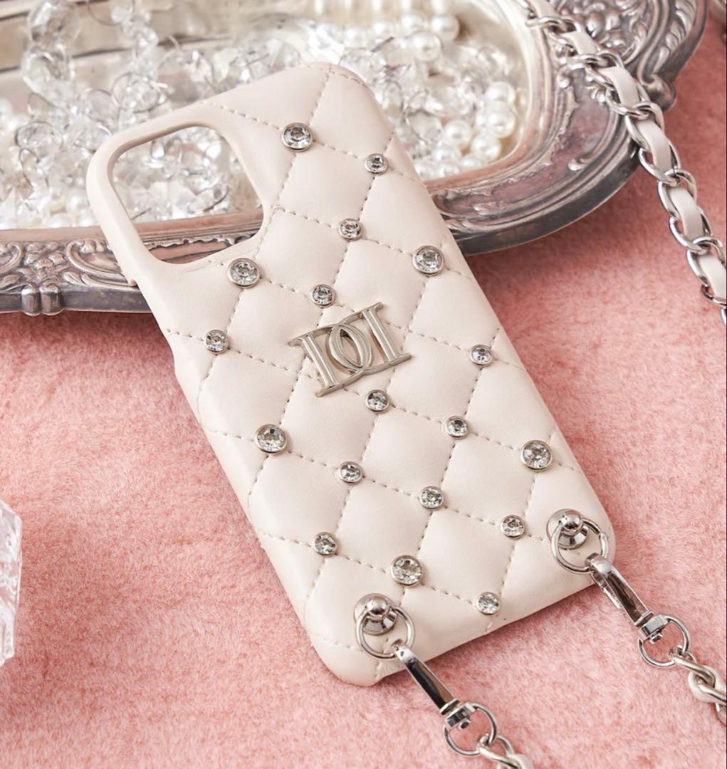 Darich キルティングビジューiPhoneケース　15pro