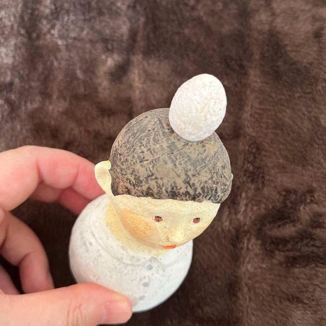 おるがん社　にしおゆき作　陶人形　置物　可愛い