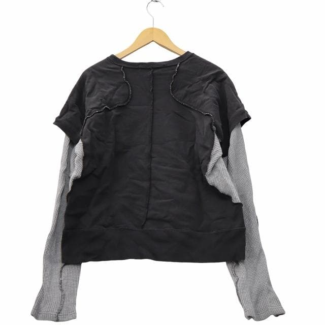 ネヴァーフォーゲット パネル ダブル レイヤー クルーネック スウェット 2