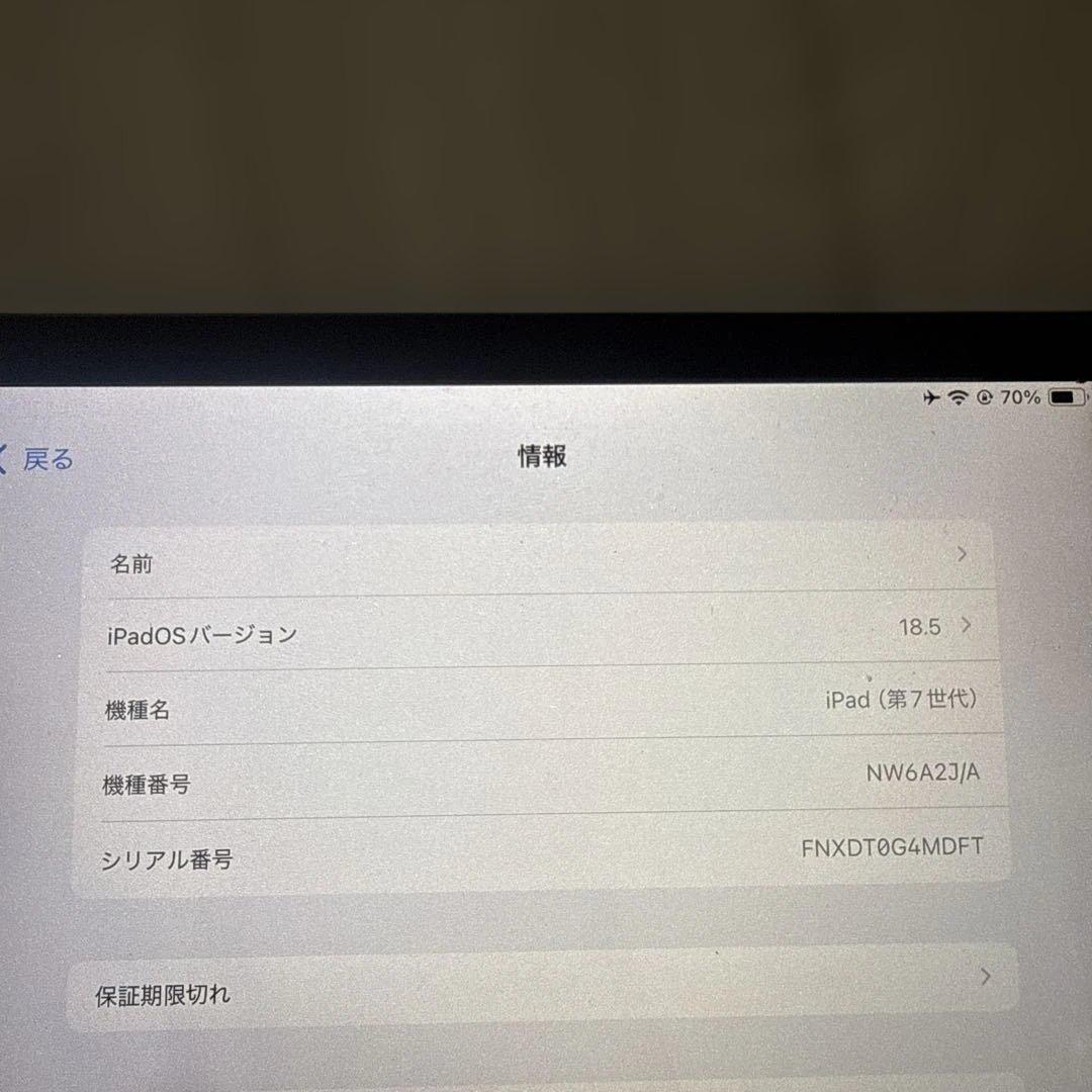 [おまけ付き]iPad 第7世代 Wifiモデル 32GB 画面ジャンク