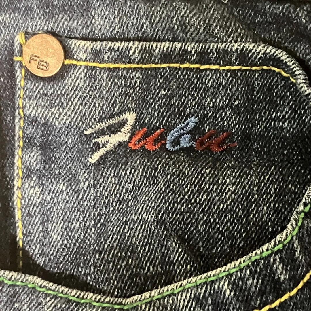 FUBU フーブ ジーンズ W32 Y2K バギー ロゴ Hip Hop