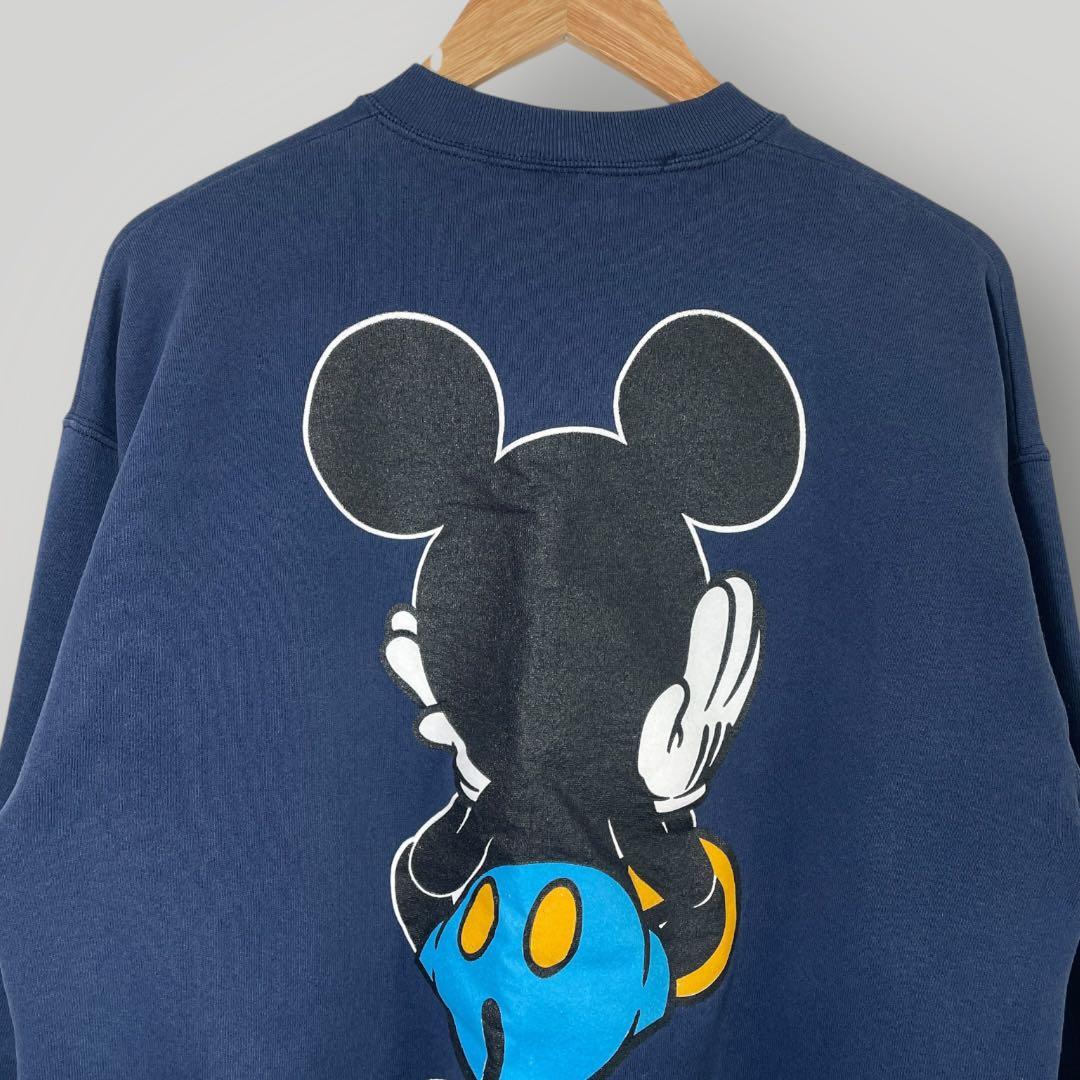 90s Disney MICKEY & CO. 青パンミッキー スウェット XL