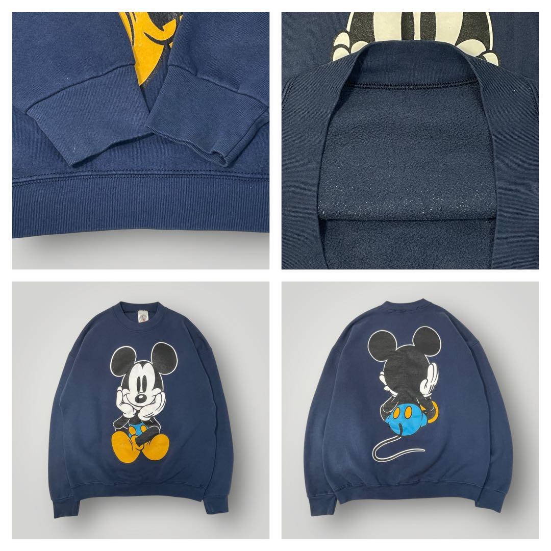 90s Disney MICKEY & CO. 青パンミッキー スウェット XL