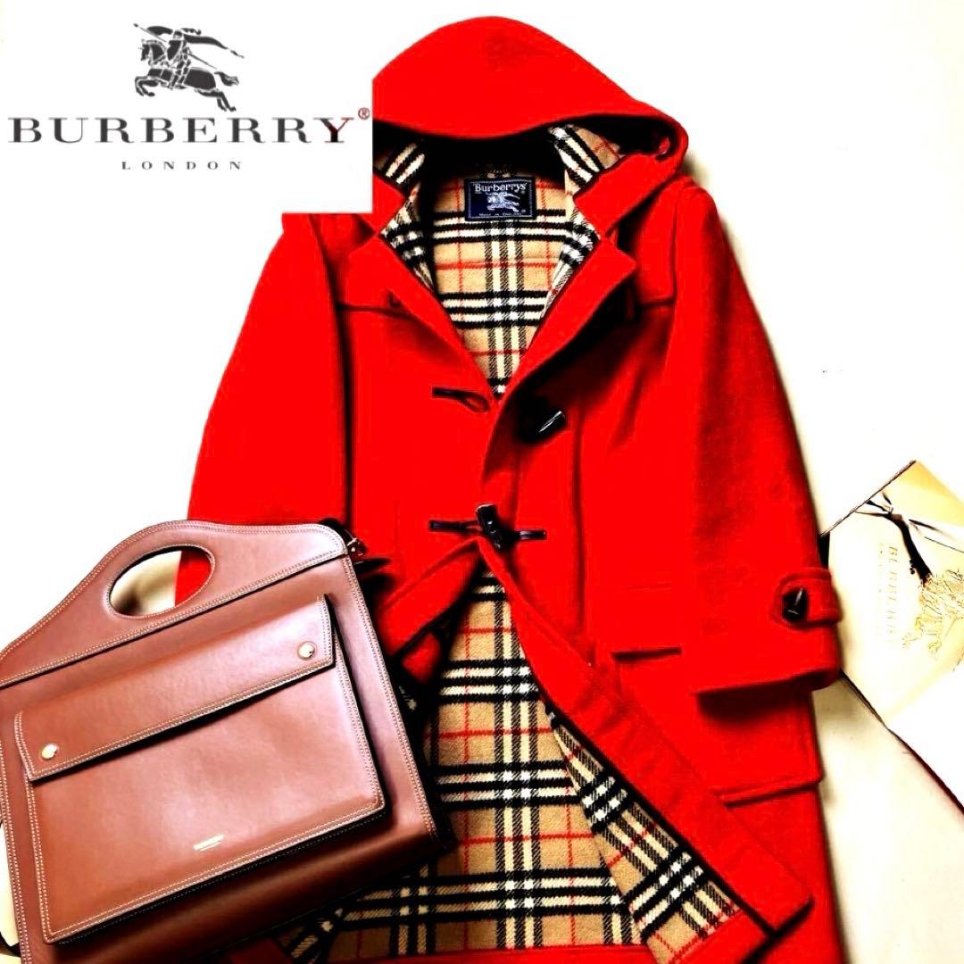 美品【ひと目でオシャレに見える】高級ダッフルコートバーバリーコートL