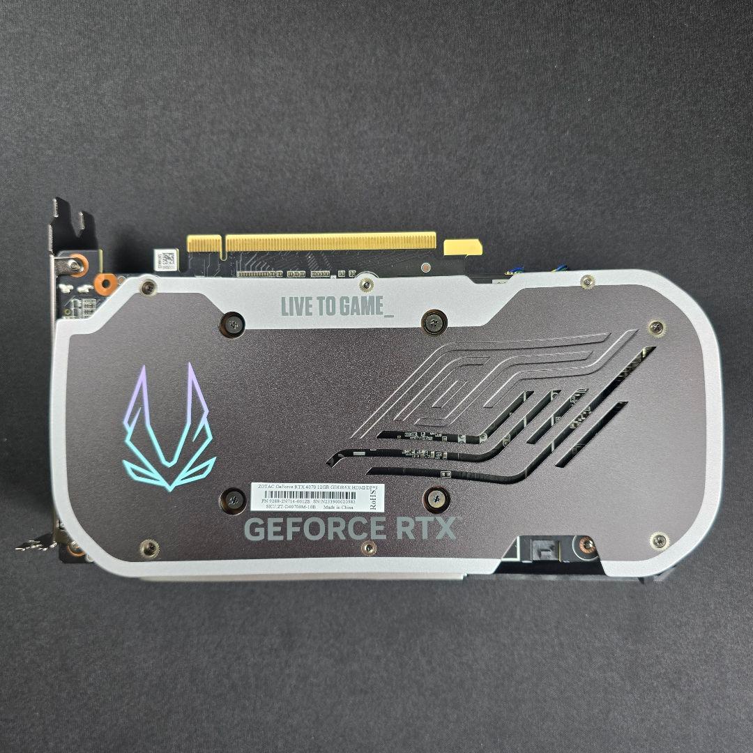 グラフィックボード・グラボ・ビデオカード zotac 4070 12GB
