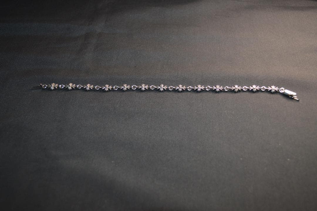 【美品】クロムハーツ 　シルバーブレスレット TINY E CH PLUS