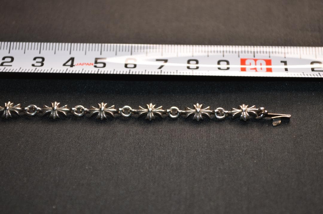 【美品】クロムハーツ 　シルバーブレスレット TINY E CH PLUS