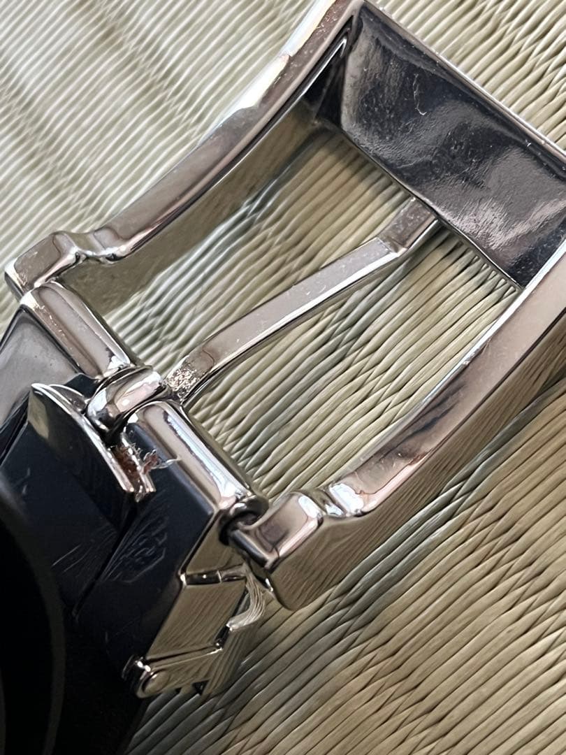 “美品” EMPORIO ARMANI レザーベルト　ブラック