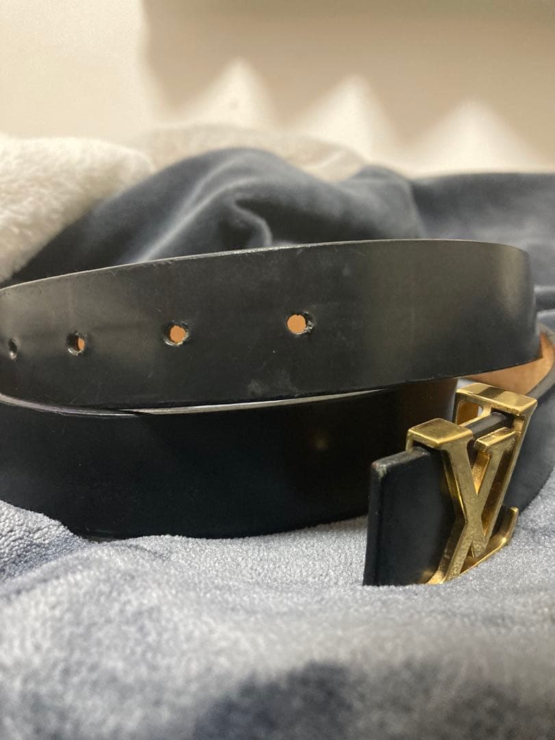 Louis Vuitton ブラックレザーベルト即日発送可能‼️