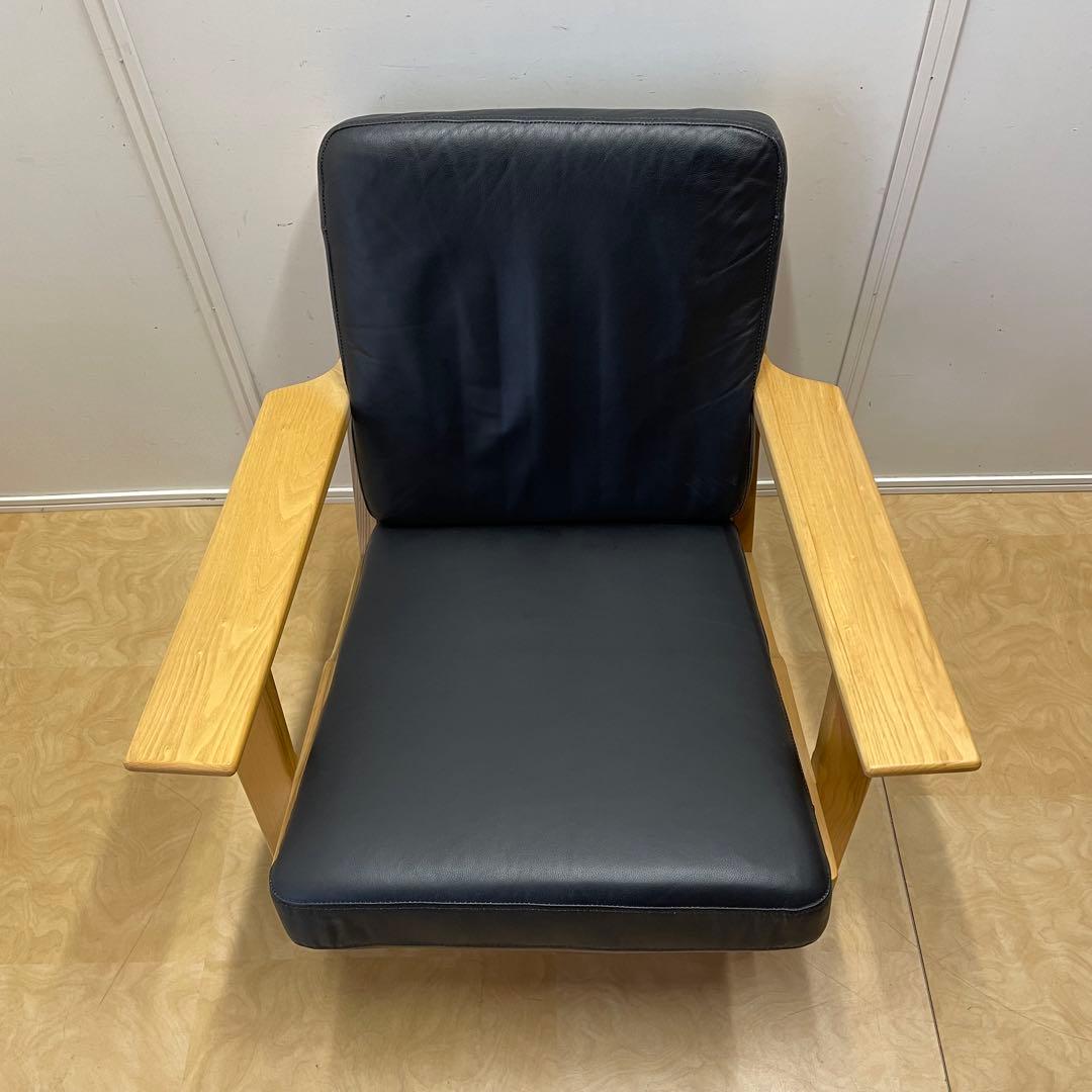 ウェグナー GE290① リプロダクト 革 レザー ソファ チェア 椅子 1人掛