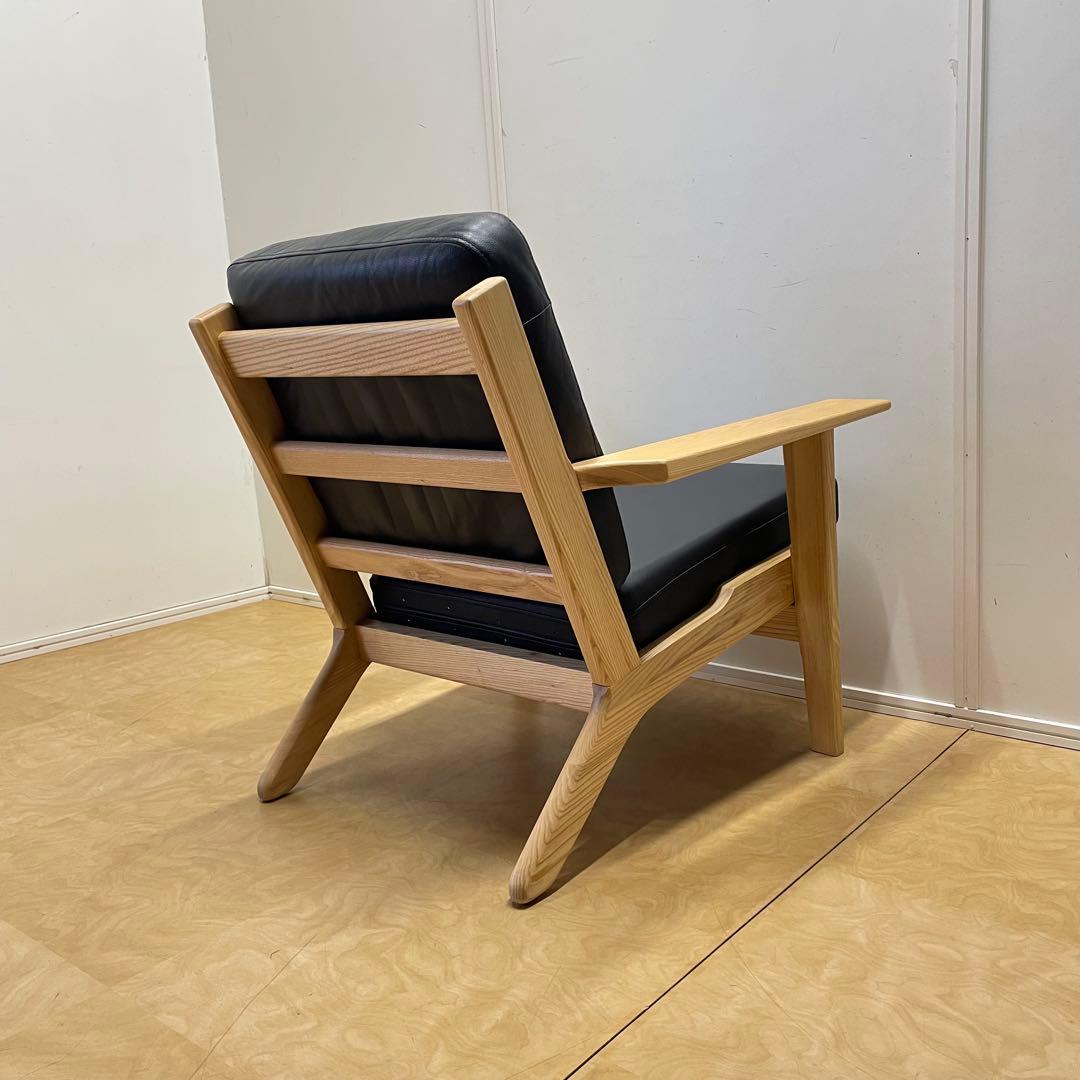 ウェグナー GE290① リプロダクト 革 レザー ソファ チェア 椅子 1人掛