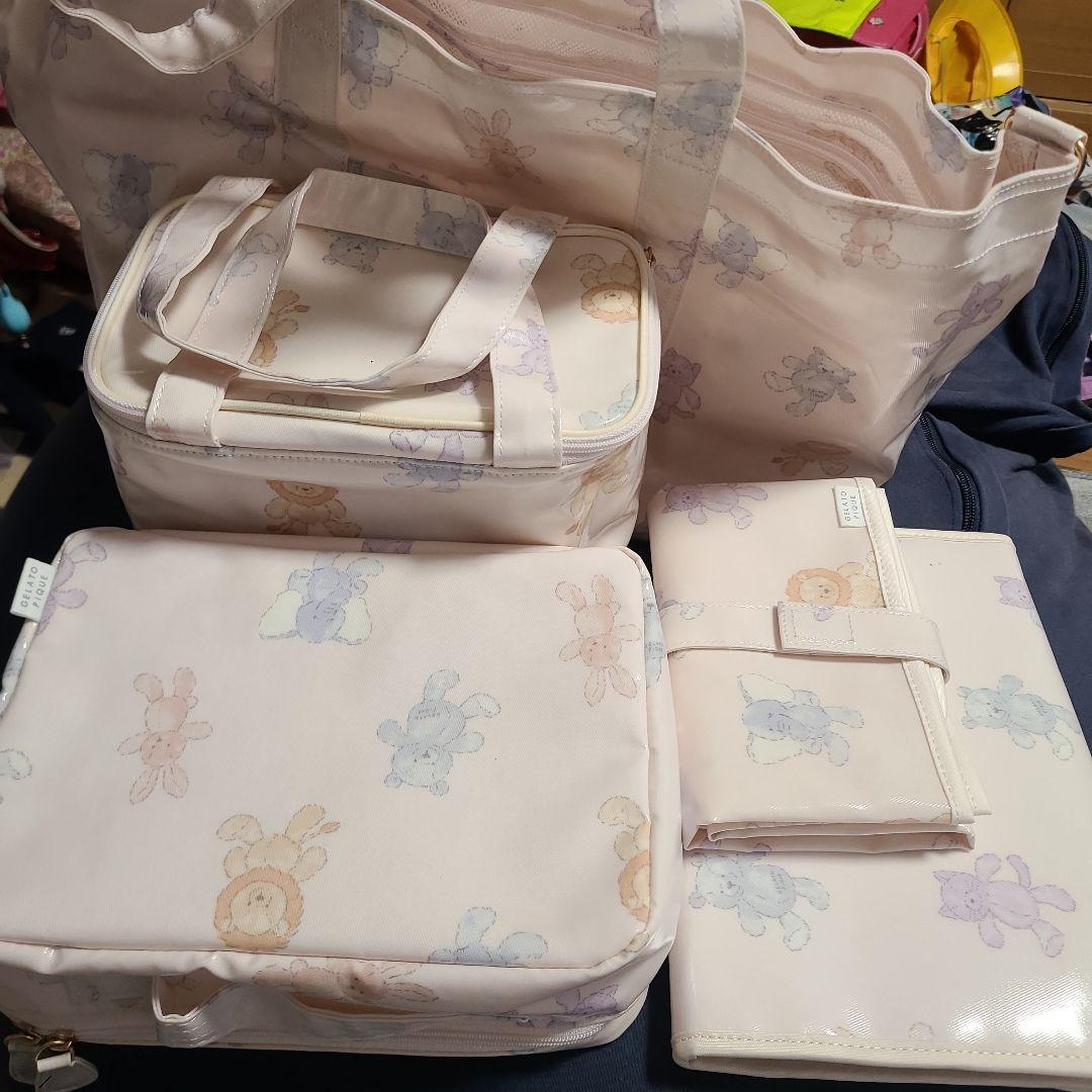 ジェラートピケ　マザーズバッグセット